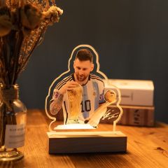 Illuminated Photo Souvenir for Messi Fans 