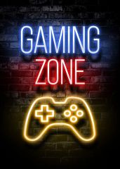Gaming Zone Neon Sign for Gaming Wall Decor
