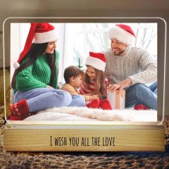 Personalized Photo Night Light for Family Christmas Gifts
