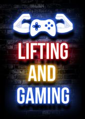 Lifting & Gaming Neon Sign for Gaming Wall Decor