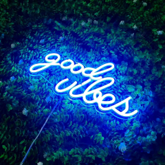 Good Vibes Neon Sign for Wall Decor