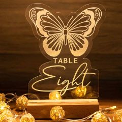 Illuminated Acrylic Table Number Sign YKTG11