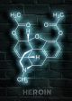 Heroin Neon Molecule Neon Sign for Room Decor